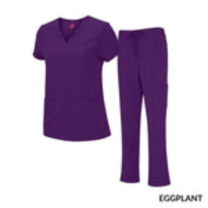 NATURAL UNIFORMS - STRETCH V-NECK CARGO SCRUB SETS Natural Uniforms Clothing Moore than Scrubs
