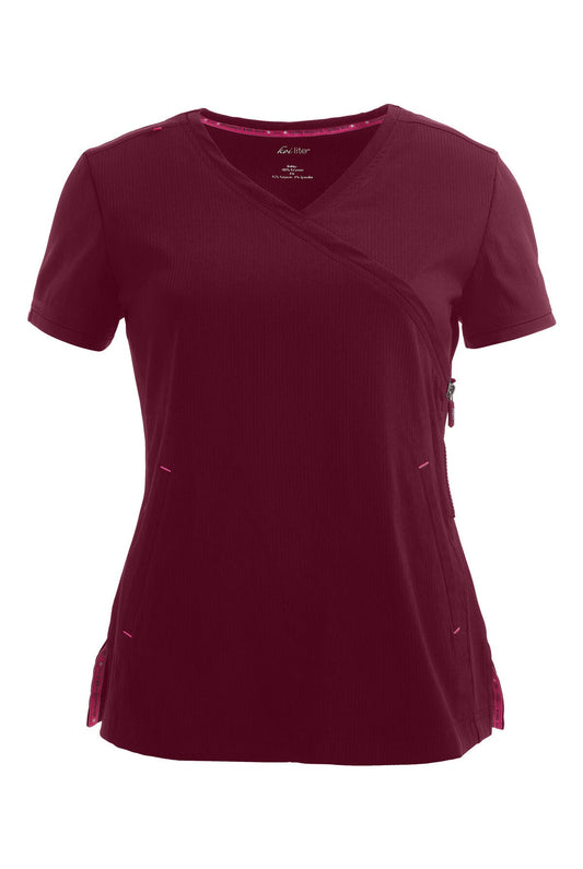 KOI 316 Philosophy Mock Wrap Scrub Top - Women's Medical Uniforms KOI Clothing Moore than Scrubs