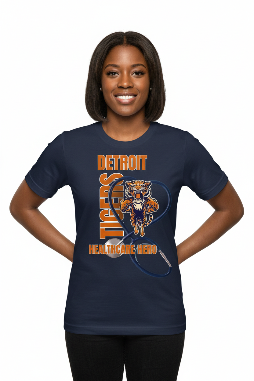Detroit Healthcare Hero - Tigers Moore than Scrubs LLC Moore than Scrubs