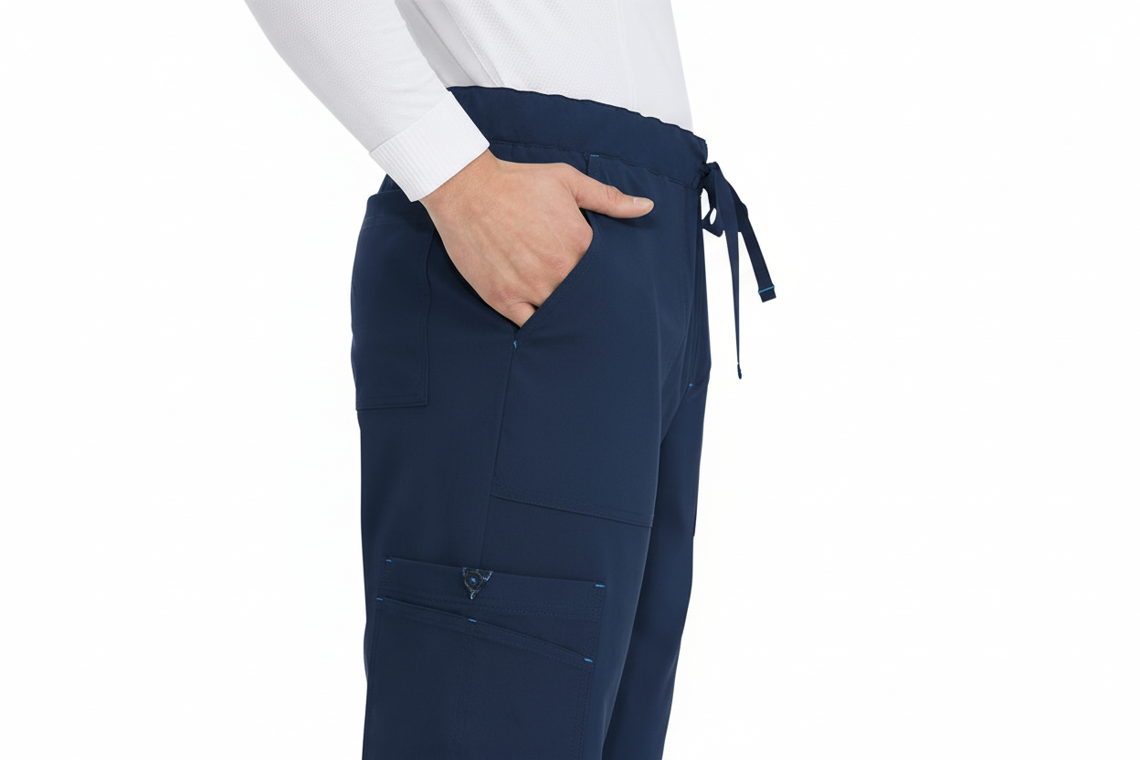 KOI Basics 605-Regular Men's Luke Drawstring Scrub Pant Moore than Scrubs LLC Moore than Scrubs