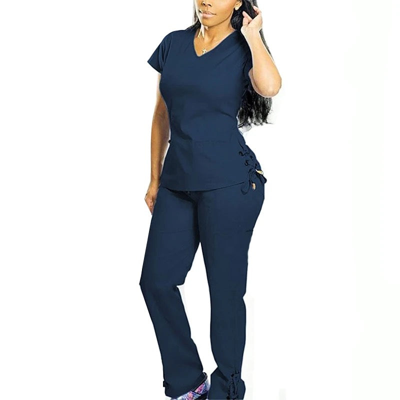 Side Tie Scrub Set. Moore than Scrubs