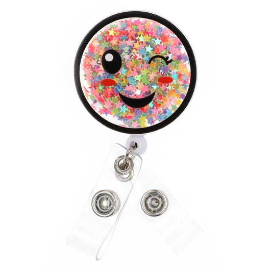 Shaker Reel Smiley Face - Moore than Scrubs LLC