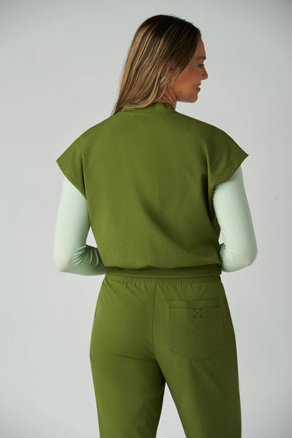 KOI Women's Anja Jumpsuit KOI Medical Scrubs 54.99 Olive / 3XL Moore than Scrubs