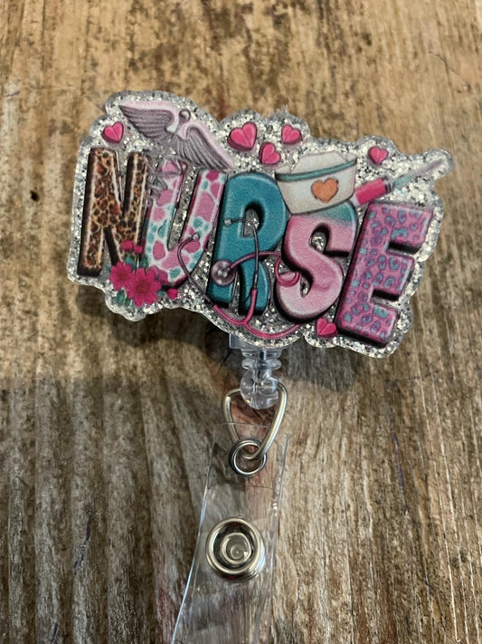 Badge Reel  Nurse collage - Moore than Scrubs LLC