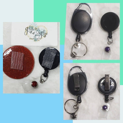 Christmas Tree Scrub Life, Retractable Interchangeable Custom Badge, Doctors Office, Hospital, Scrub top, Medical, ID: Acrylic&swivel reel - Moore than Scrubs LLC