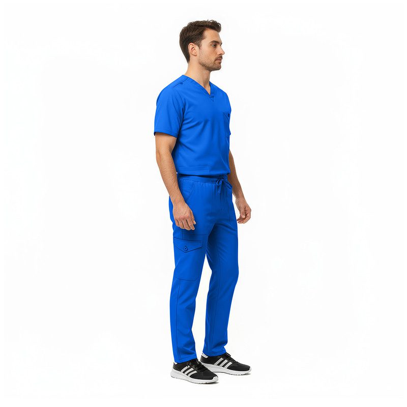Natural Uniforms Mens Stretch Multi-Pocket Cargo Scrub Set Natural Uniforms    Moore than Scrubs