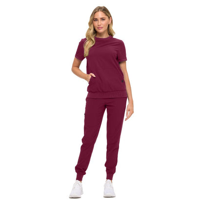 Women’s Scrub Set – Super Premium Stretch Monarch Crew Neck Jogger Set - 4402 Monarch Uniforms Medical Scrubs   Moore than Scrubs