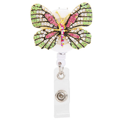 Butterfly Sparkle and Shine Rhinestone Badge Reel: SPARKLE & SHINE BUTTERFLY