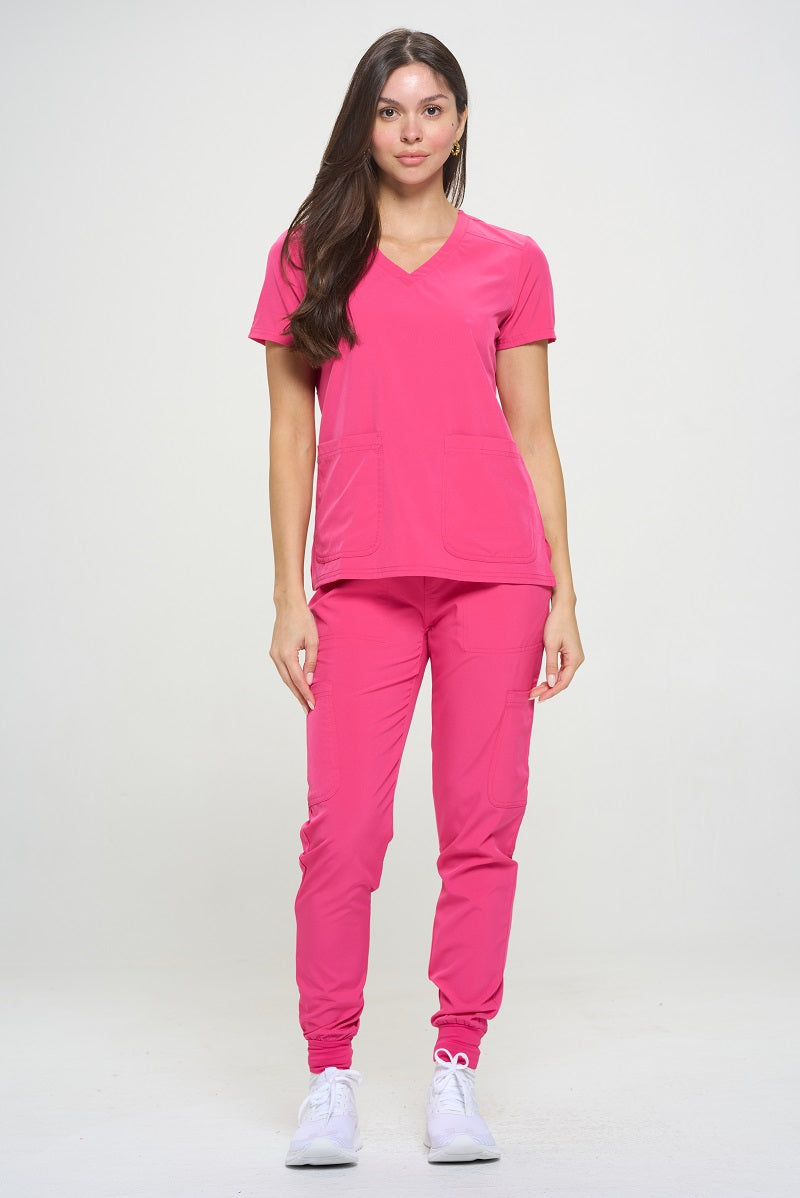 PINK-TOBER Premium Stretch Medical Scrubs - Professional Healthcare Uniforms Natural Uniforms Medical Scrubs   Moore than Scrubs