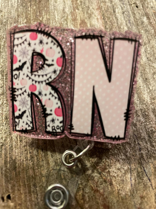 Badge Reel RN halloween edition - Moore than Scrubs LLC