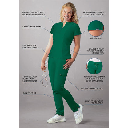 Adar Addition Go-Higher Scrub Set for Women - A9600 Moore than Scrubs LLC    Moore than Scrubs
