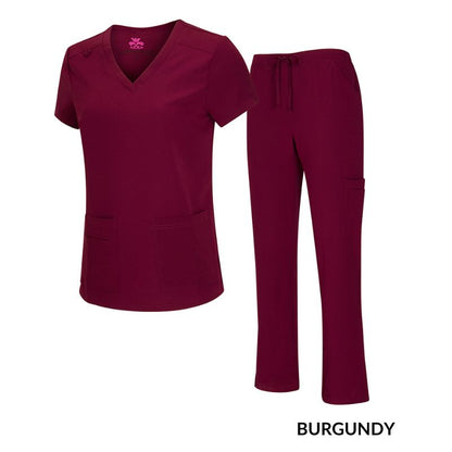 STRETCH V-NECK CARGO SCRUB SETS Moore than Scrubs