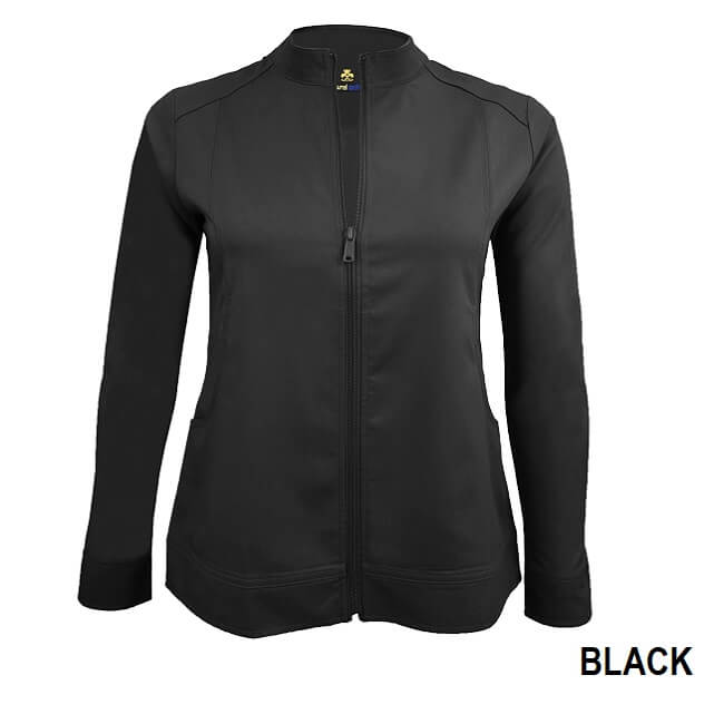 Natural Uniforms Women ' S Ultra Soft Stretch Zip Up Scrub Jacket (5200) Natural Uniforms Apparel & Accessories 29.99 Black / 2XL Moore than Scrubs