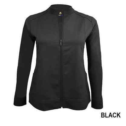 Natural Uniforms Women ' S Ultra Soft Stretch Zip Up Scrub Jacket (5200) Natural Uniforms Apparel & Accessories 29.99 Black / 2XL Moore than Scrubs