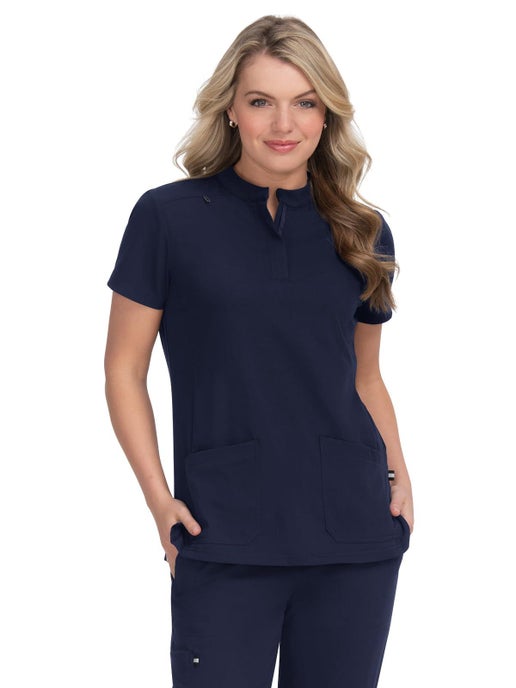 KOI Next Gen Driven Women S 4-Pocket Mandarin Collar Scrub Top 1081 Moore than Scrubs LLC    Moore than Scrubs