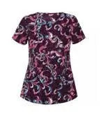 Multicolor Print Tops Swirl Moore than Scrubs