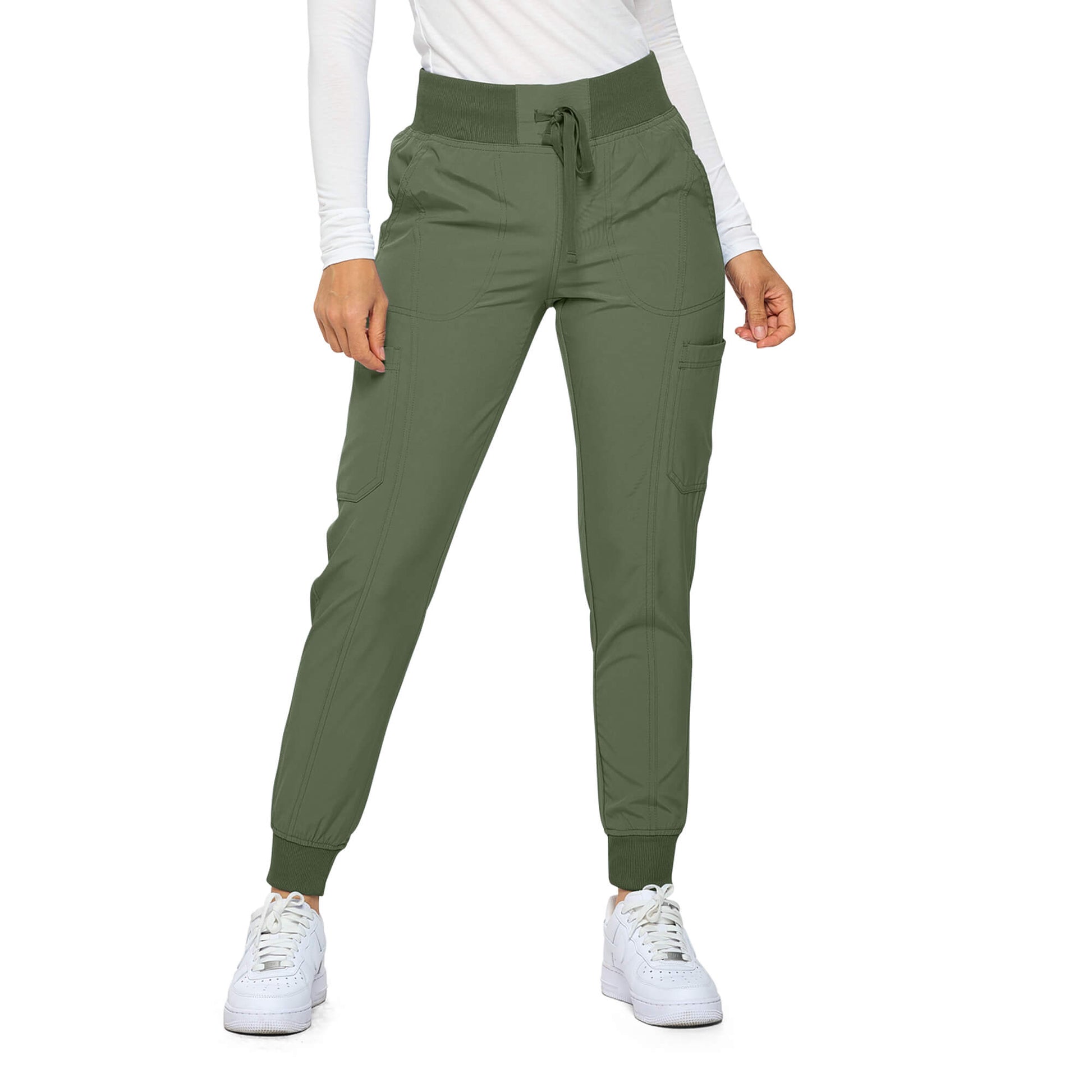 Monarch Women's Premium Stretch Jogger Pants - Healthcare Uniforms Natural Uniforms Medical Scrubs   Moore than Scrubs