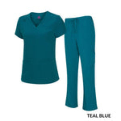 NATURAL UNIFORMS - STRETCH V-NECK CARGO SCRUB SETS Natural Uniforms Clothing   Moore than Scrubs