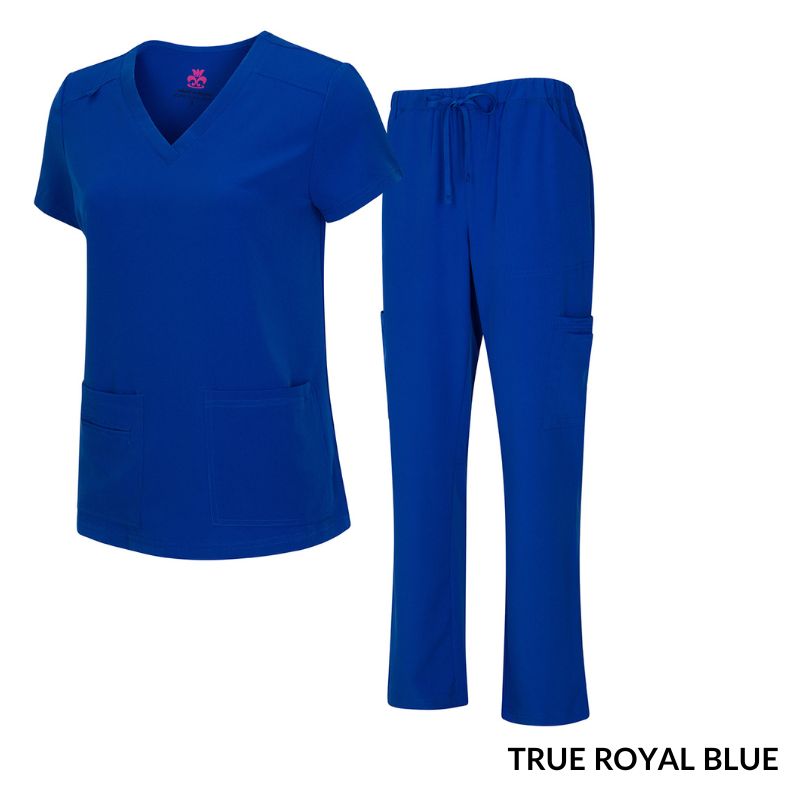 STRETCH V-NECK CARGO SCRUB SETS Moore than Scrubs