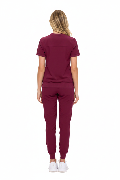 Women’s Scrub Set – Super Premium Stretch Monarch Crew Neck Jogger Set - 4402 Monarch Uniforms Medical Scrubs   Moore than Scrubs
