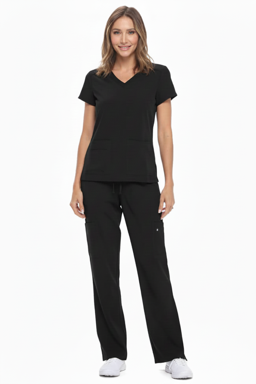 Clearer Black Scrubs