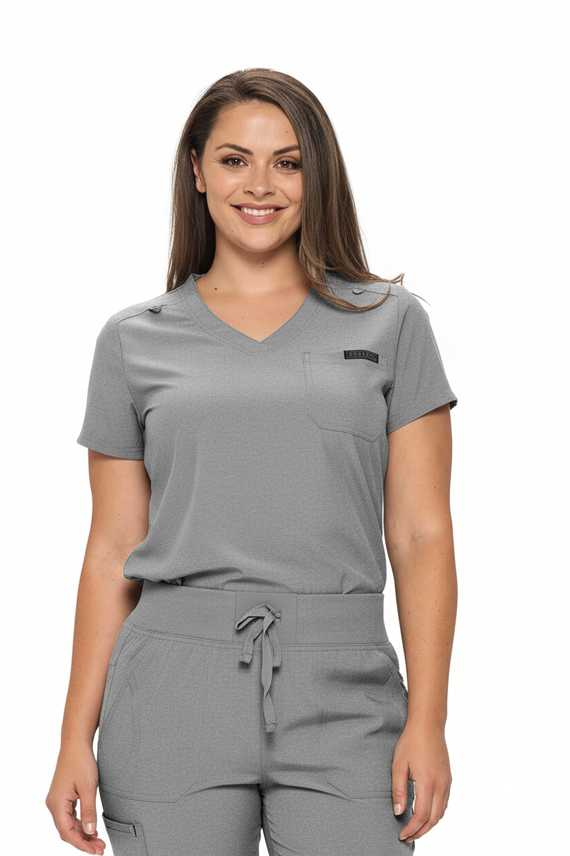 Monarch Women's Premium Stretch V-Neck Scrub Top - Healthcare Uniforms Moore than Scrubs LLC Medical Scrubs   Moore than Scrubs