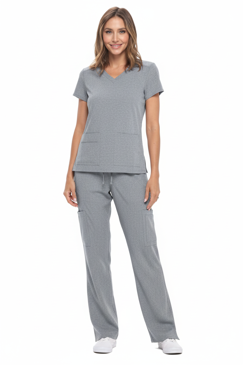 NATURAL UNIFORMS - STRETCH V-NECK CARGO SCRUBS SETS (8400) Natural Uniforms Clothing   Moore than Scrubs
