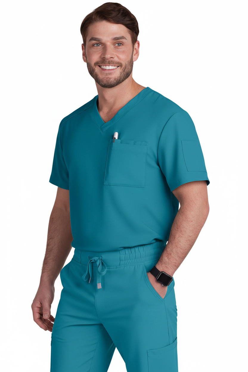 KOI Cureology Men's Arthro Scrub Top KOI Scrub Tops   Moore than Scrubs