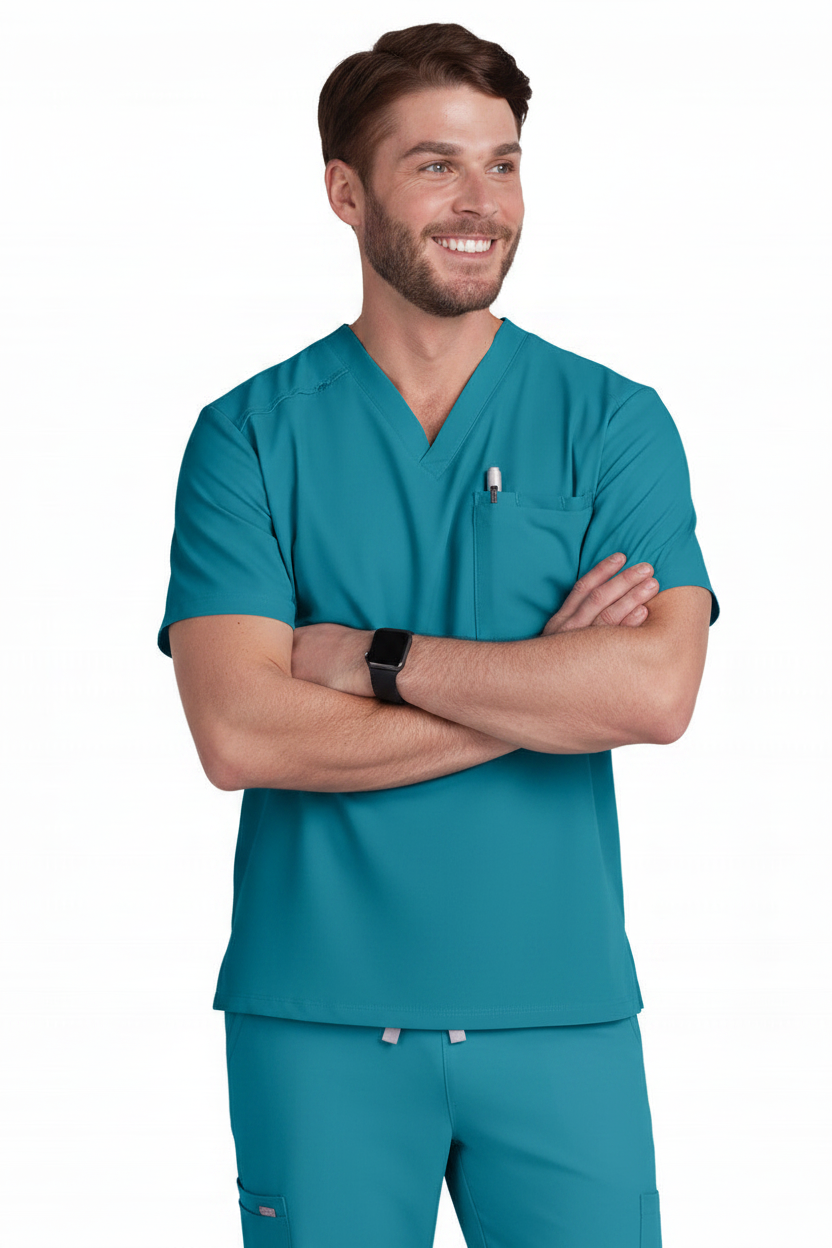 KOI Cureology Men's Arthro Scrub Top KOI Scrub Tops   Moore than Scrubs