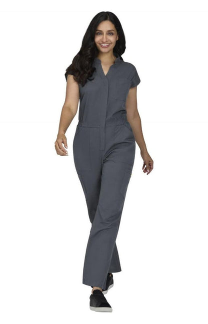 KOI Women's Anja Jumpsuit KOI Clothing 58.99 Gray / 2XL Moore than Scrubs