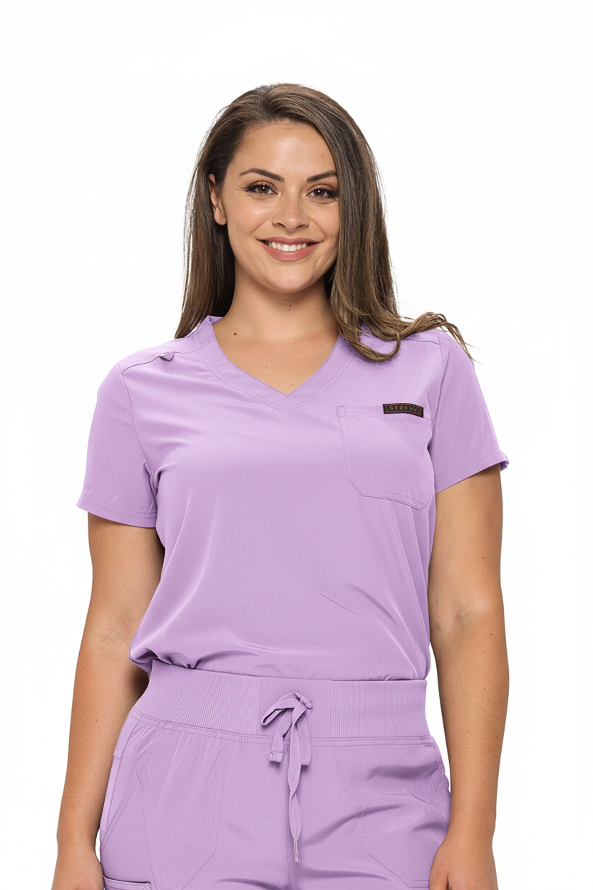 Monarch Women's Premium Stretch V-Neck Scrub Top - Healthcare Uniforms Moore than Scrubs LLC Medical Scrubs   Moore than Scrubs