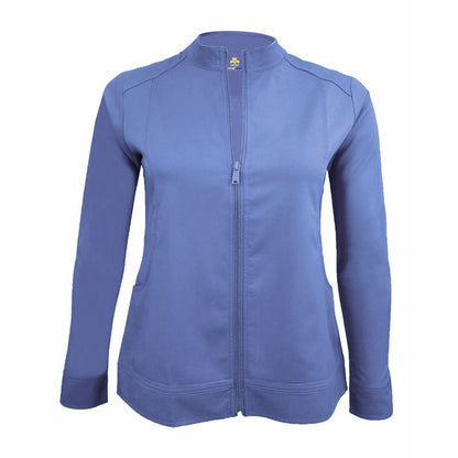 Natural Uniforms Women ' S Ultra Soft Stretch Zip Up Scrub Jacket (5200) Natural Uniforms Apparel & Accessories 29.99 Ceil Blue / 2XL Moore than Scrubs