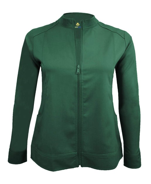 Natural Uniforms Women ' S Ultra Soft Stretch Zip Up Scrub Jacket (5200) Natural Uniforms Apparel & Accessories 29.99 Hunter Green / 2XL Moore than Scrubs