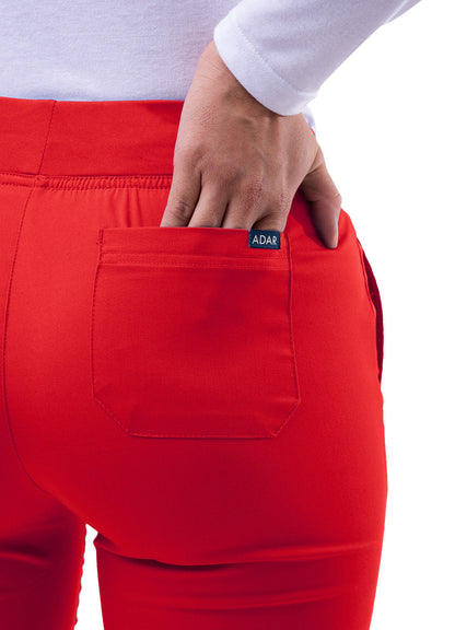 ADAR Pro Women's Skinny Leg Yoga Scrub Pants - Tall (P7102T) ADAR Scrubs - Pants   Moore than Scrubs