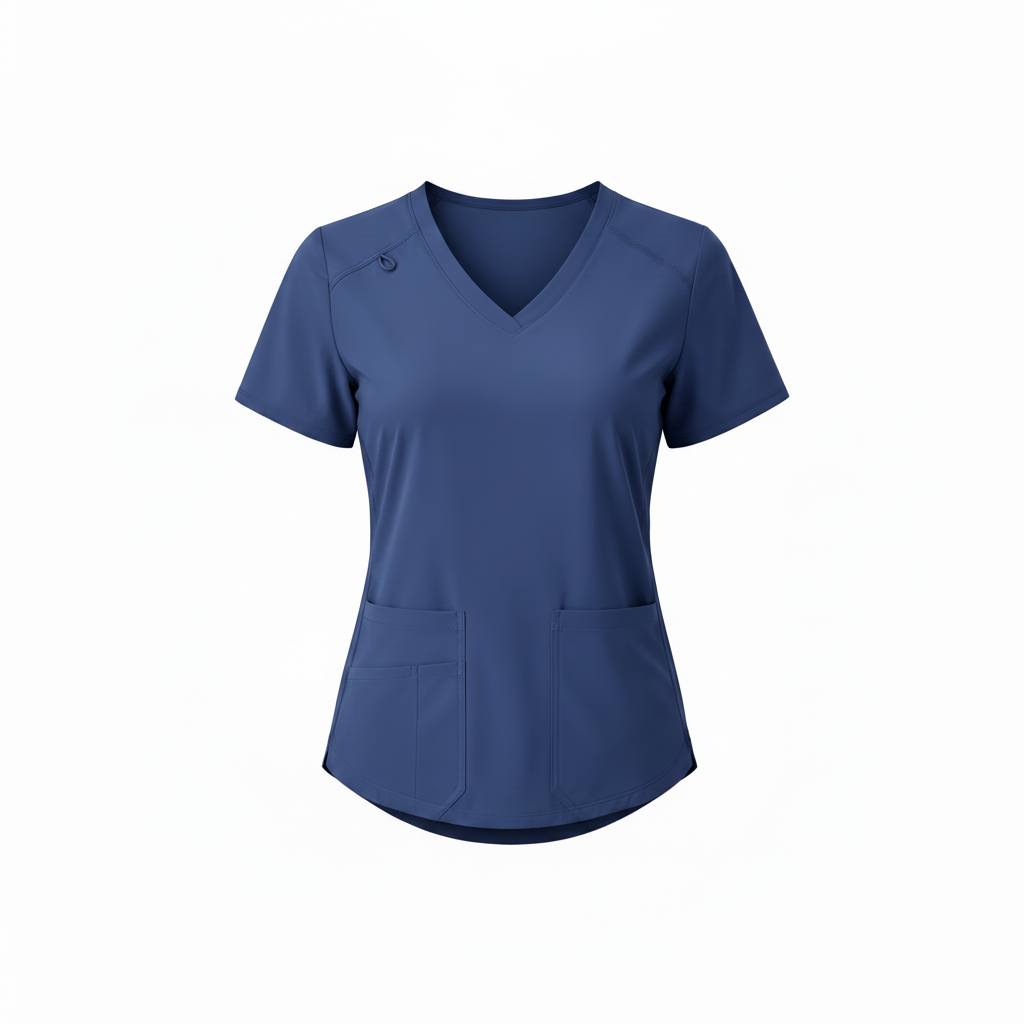 BANU Scarlett Two-Pocket Stretch Scrub Top BANU Scrub Top   Moore than Scrubs