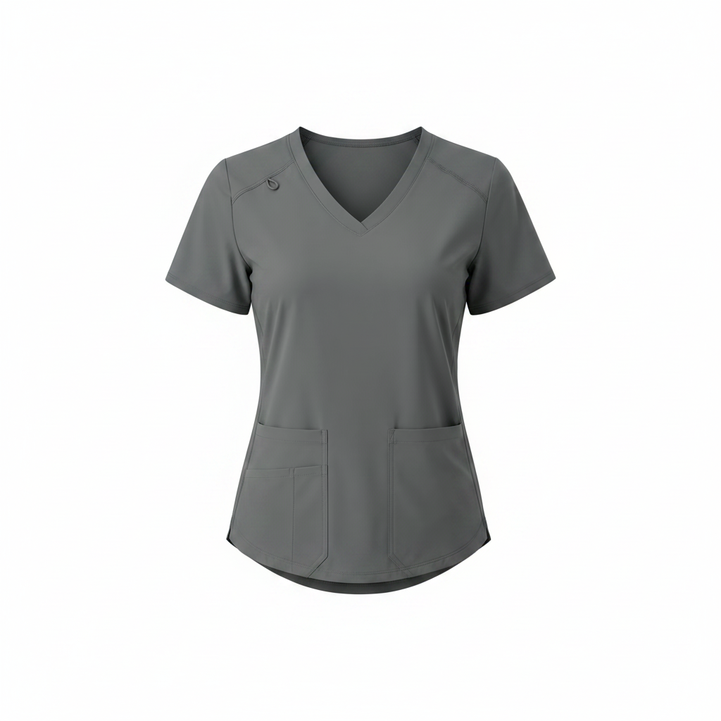 BANU Scarlett Two-Pocket Stretch Scrub Top BANU Scrub Top   Moore than Scrubs