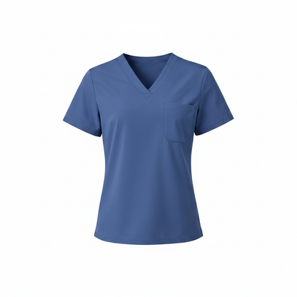 BANU Sophia Chest-Pocket Scrub Top (1010) BANU Scrub Top   Moore than Scrubs