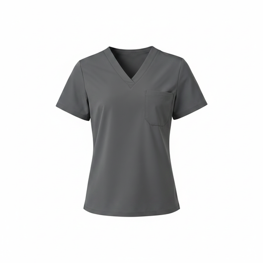 BANU Sophia Chest-Pocket Scrub Top (1010) BANU Scrub Top   Moore than Scrubs