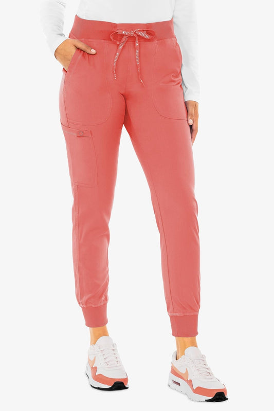 Med Couture 7710 Touch JOGGER YOGA PANT - Coral Med Couture