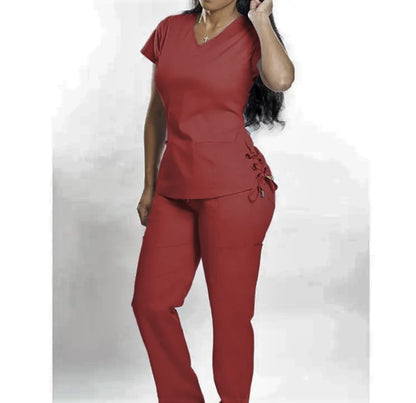 Side Tie Scrub Set. Moore than Scrubs